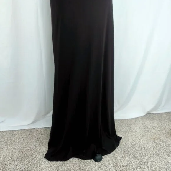 Alberto Makali Gown 4 Small Formal Brown Beaded - Picture 4 of 10
